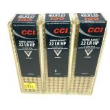 Lot, 300 Rds. of .22 LR. HP CCI Mini-Mag
