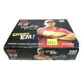 300 Rds. of .22 LR. HP CCI Mini-Mag cartridges,