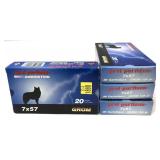 x4- Boxes of 7x57 158-grain GROM Prvi cartridges -