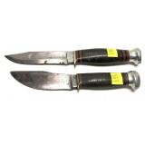 Lot, Marbles and Olcut hunting knives, 8" and