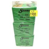 x3- Boxes of .30 Cal. .308 Dia. 168-grain HPBT