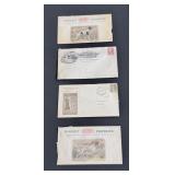 Lot, 4 vintage powder and firearm envelopes