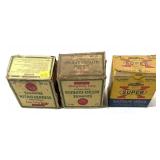 Lot: 3 Vintage boxes of Remington & Western Shot