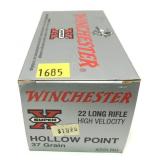 Brick .22 LR. Hollow Point Winchester Cartridges