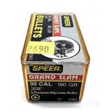 Speer .30 Cal. 180 Gr Bullets