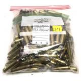 Bag of .223 brass, deprimed, once fired, marked