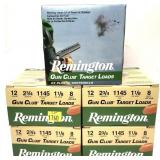 Lot of 125 Rds.- 12 Ga. 2.75" No. 8 Remington