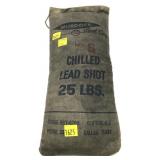 25 lb. bag of chilled lead shot, 25 lbs. -NO
