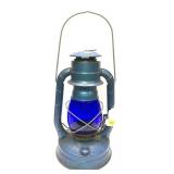 Dietz No. 8 Air Pilot lantern with blue glass