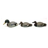 Lot: 2- Herb Daisy Jr. Mini carved wooden duck