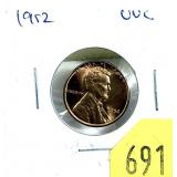 1952 Lincoln cent, Unc.