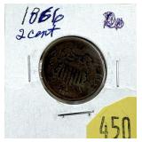1866 2-cent piece