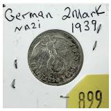 1939 Germany 2 marks
