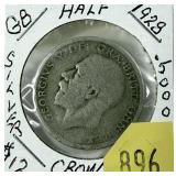 1928 British half crown