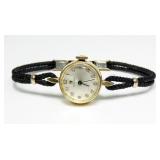 14K Yellow gold Omega ladies wrist watch with