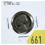 1939-D Jefferson nickel