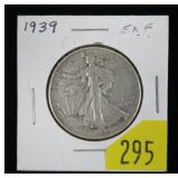 1939 Walking Liberty half dollar