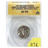 Ancient coin 400-500 AD ANAC slab certified AU-50