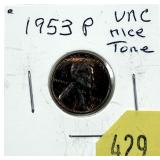 1953 Lincoln cent