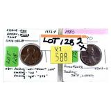 x2- Lincoln cents error coins -x2 coins- Sold by