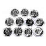 x11- 2018 Kennedy half dollars, BU -x11 half