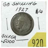 1927 British shilling
