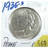 1935-S Peace dollar