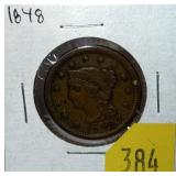 1848 U.S. Large cent