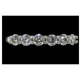 Sterling silver round brilliant cut diamond