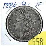 1886-O Morgan dollar