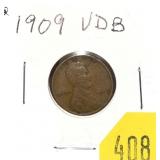1909-VDB Lincoln cent