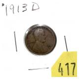 1913-D Lincoln cent