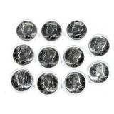 x11- 2019-D Kennedy half dollars, BU -x11 half