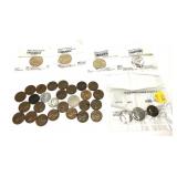 Lot, coins, 34 pcs.