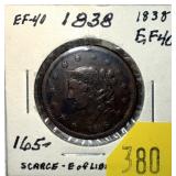 1838 U.S. Large cent