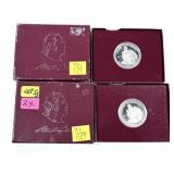 x2- 1982 Proof half dollars -x2 half dollars -