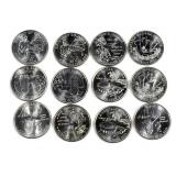 Lot, 2009 State quarters, 12 pcs.