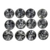 Lot, 2009 Territory quarters, 12 pcs.