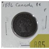1896 Canadian penny