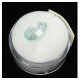 Pear cut aquamarine, approx. 2.9 cts.