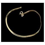 14K Yellow gold serpentine bracelet, as is,