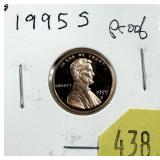 1995-S Lincoln cent, Proof