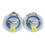 x2- Niagara Falls Commemorative plates -x2