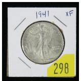 1941 Walking Liberty half dollar