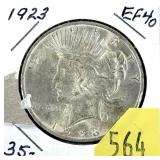 1923 Peace dollar