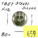 1858 3-cent silver piece