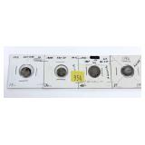 Lot, damaged silver coins, 4 pcs.