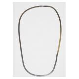 Sterling silver 24" herringbone chain, 13.1 grams