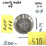 1890 Seated Liberty dime