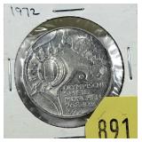 1972 Germany 10 marks, silver